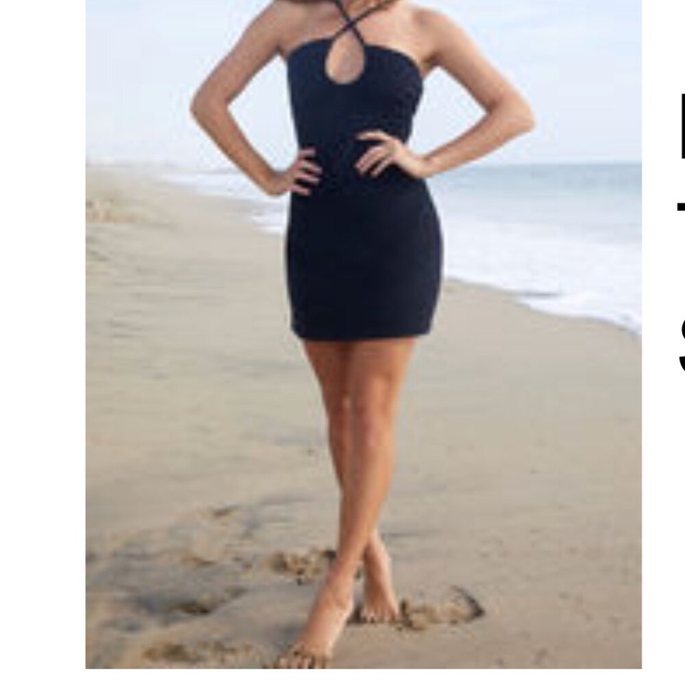 LA Hearts by PacSun Tie Back Terry Mini Dress